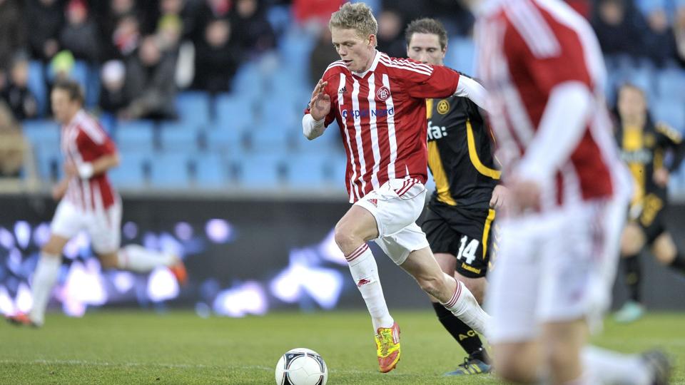 Kasper Kusk har kontraktudløb med AaB til somme. Foto. Michael Joch