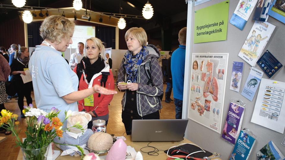 UCN på Skolevangen i Hjørring holder Sygeplejeveje-dag for de studerende. Arkivfoto: Peter Broen <i>Peter Broen</i>