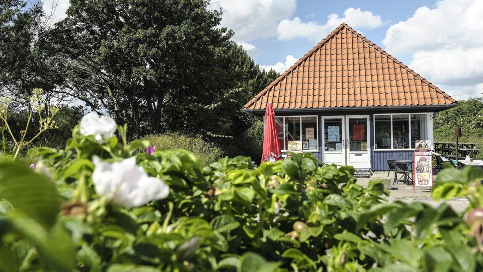 Det var Susies Diner her på Strandvejen i Sæby, som blev udsat for det væbnede røveri lørdag aften. Foto: Peter Broen <i>Peter Broen</i>