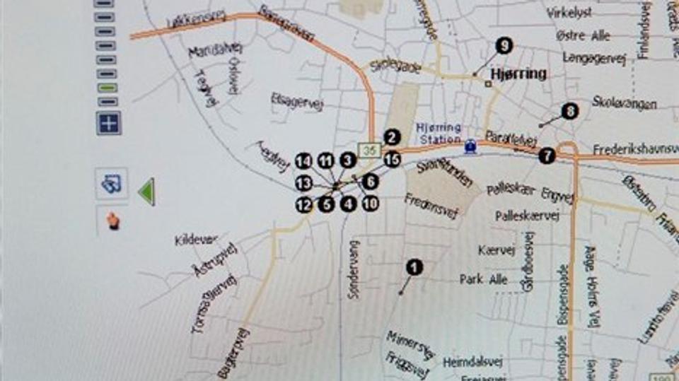 Med en GPS i hver montorvogn kan et firma i servicebranchen altid se, hvor hele flåden befinder sig. Arkivfoto: Kurt Bering