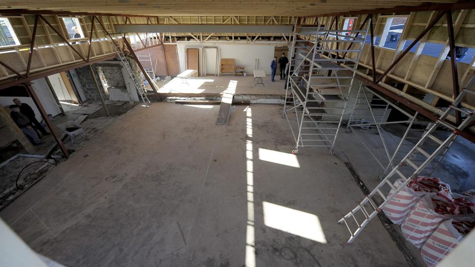 Der er kommet tag over den nye sal i aktivitetshuset BOOA i Bedsted. Foto: Peter Mørk <i>Foto: Peter Mørk</i>