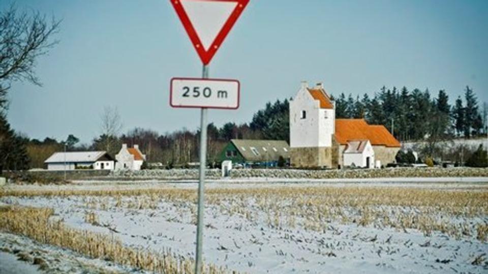Marken ligger tæt ved Tranum Kirke, og initiativtagerne har på forhånd sikret sig, at ejeren vil leje den ud. Foto: Martin Damgård