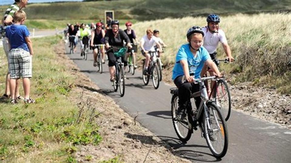 Cykelstien fra Hanstholm til Klitmøller blev indviet i sommeren 2010. Siden har den bidraget til at trække cykelturister til Thy.Arkivfoto: Diana Holm