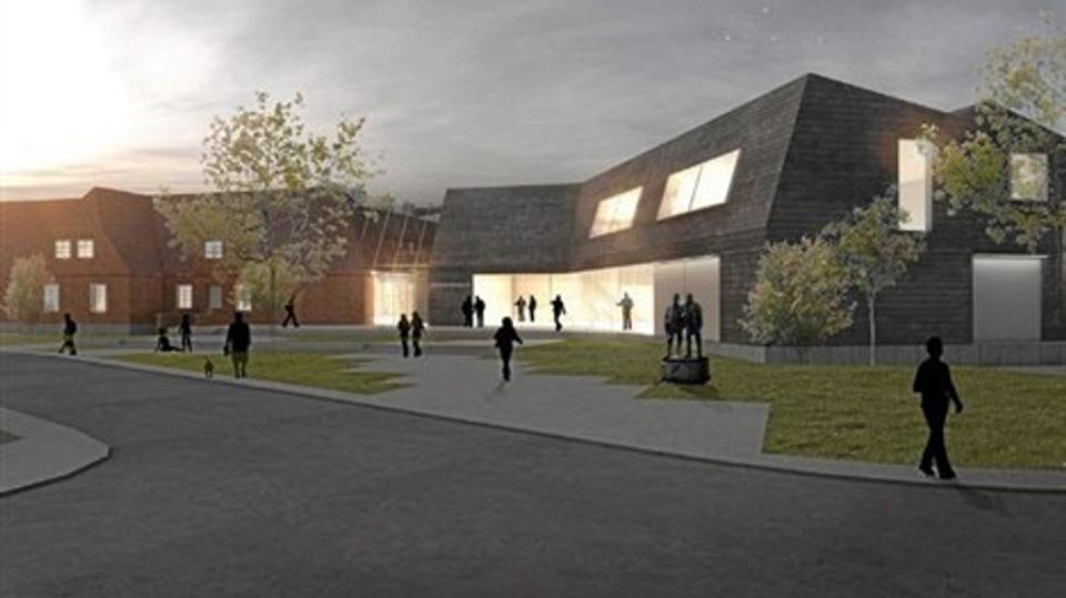 Projektforslag 1, længerne, er museumsdirektør Lisette Vind Ebbesens favoritprojekt, fortalte hun. Illustration: Friis og Moltke