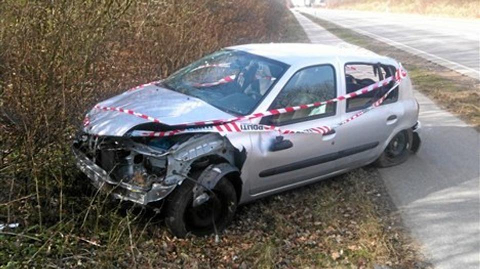 Ulykke i Brønderslev. Tre unge blev kvæstet. Foto: Kurt Bering.