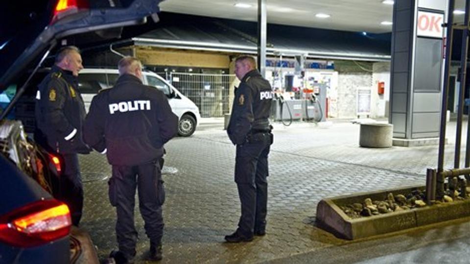 En mand truede en ekspedient med kniv på OK-tanken i Onsild. Foto: Jan Pedersen