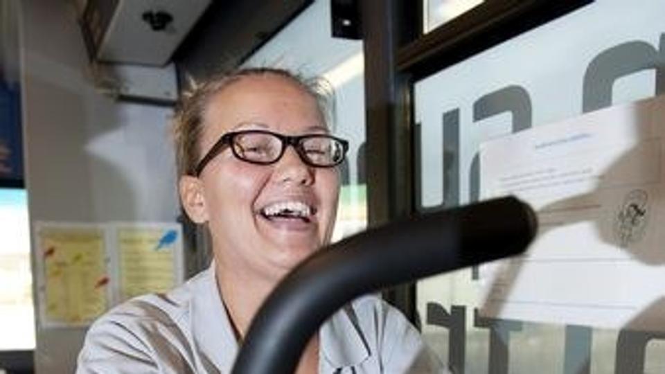 Social- og sundhedshjælper Tanja Czaja har tabt 12 kilo på bare tre måneder. Hun udfører konditesten med et smil på læben og ligger lidt over middel på skalaen.