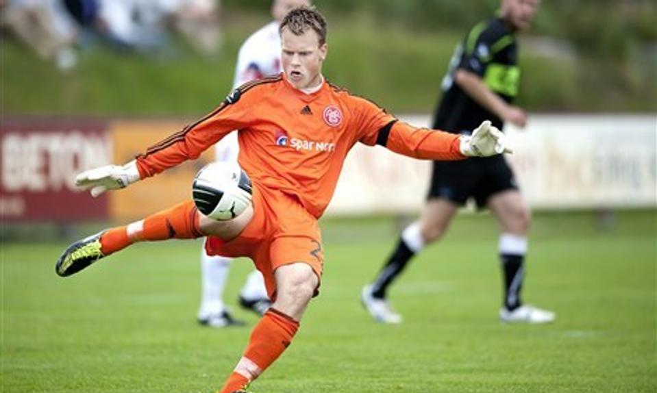 Nicolai Larsen skal forsøge at følge op på en flot kamp mod AGF.
Foto: Torben Hansen