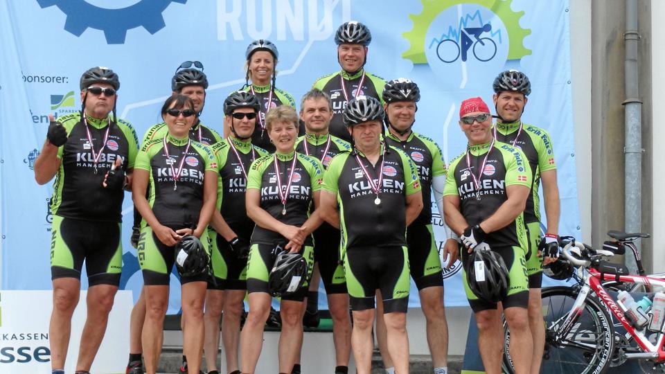 Sådan så teamet ud sidste år på vejen mod Berlin