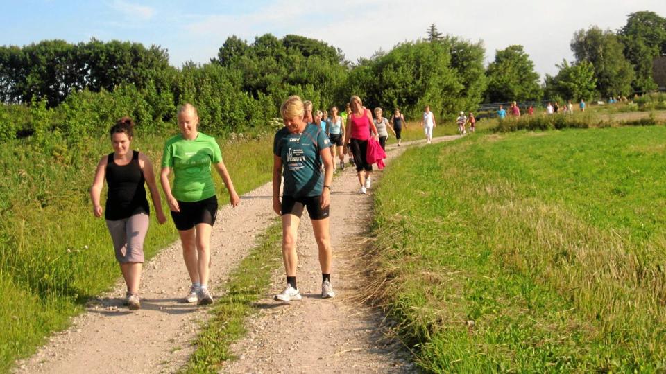 Ladywalk er populært i Gudumholm, og idrætsforeningen håber på mange deltagere igen i år. Privatfoto
