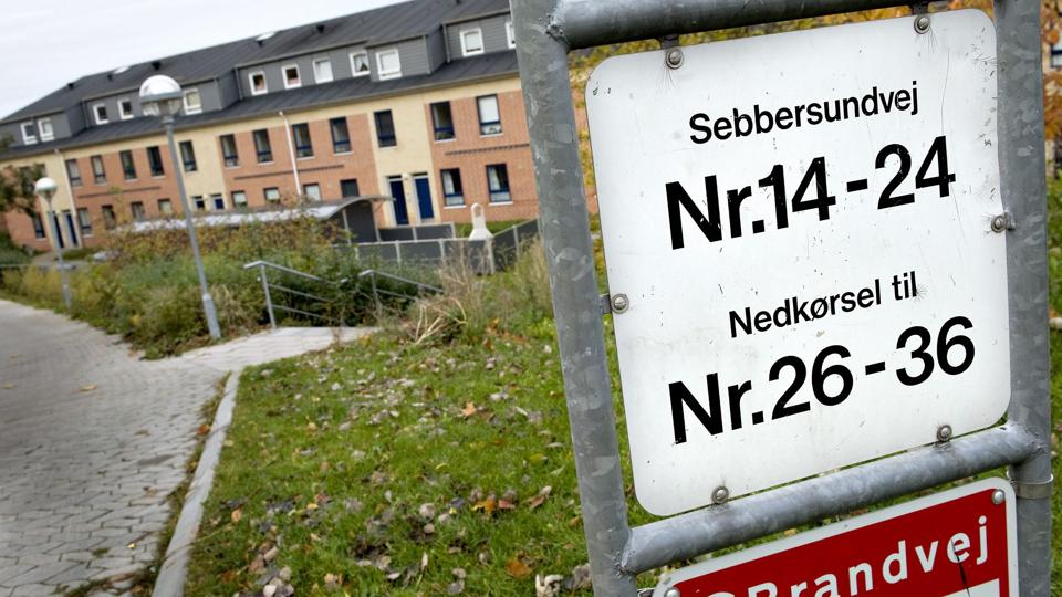 Afdeling 8 omfatter Sebbersundvej, Feggesundvej og Aggersundvej, og er i øjeblikket på listen over de 40 boligområder i landet, der betegnes som ghettoer. Det er kun boligområder med over 1000 indbyggere, der kan komme på listen. Arkivfoto: Lars Pauli <i>Lars Pauli</i>