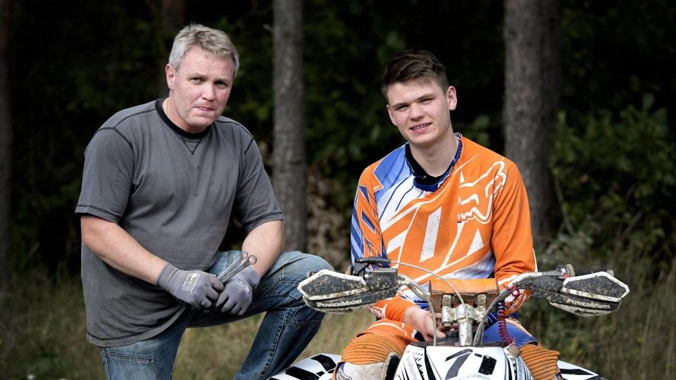 Christoffer W. Larsen fra Kaas har sikret sig en suveræn DM-titel i Quad. Foto: Torben Hansen <i>Foto: Torben Hansen</i>