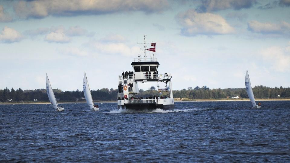 Den ny færge på Feggesundfarten er meget vindfølsom, siger skipper Hugo Vestergaard. Arkivfoto: Diana Holm <i>diana.holm@nordjyske.dk</i>