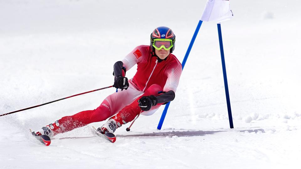 Fire guldmedaljer ud af ligeså mange mulige blev udbyttet for Christoffer Faarup ved DM i alpin skisport.Arkivfoto: Peter Langkilde
