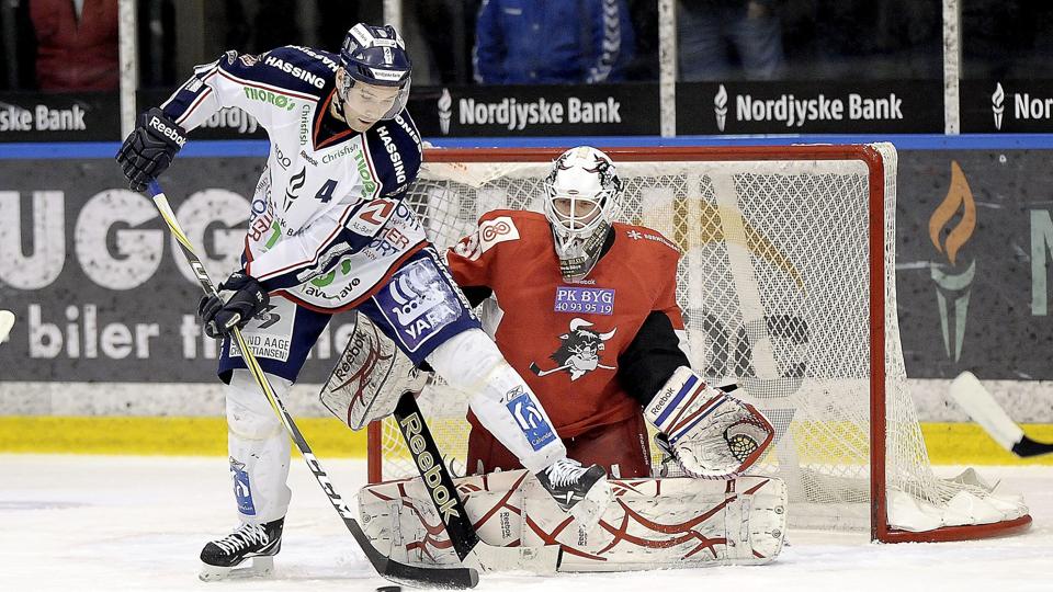 Christian Schioldan må vente et par kampe med at forstyrre keeperen. Arkivfoto: Lars Pauli <i>Lars Pauli</i>