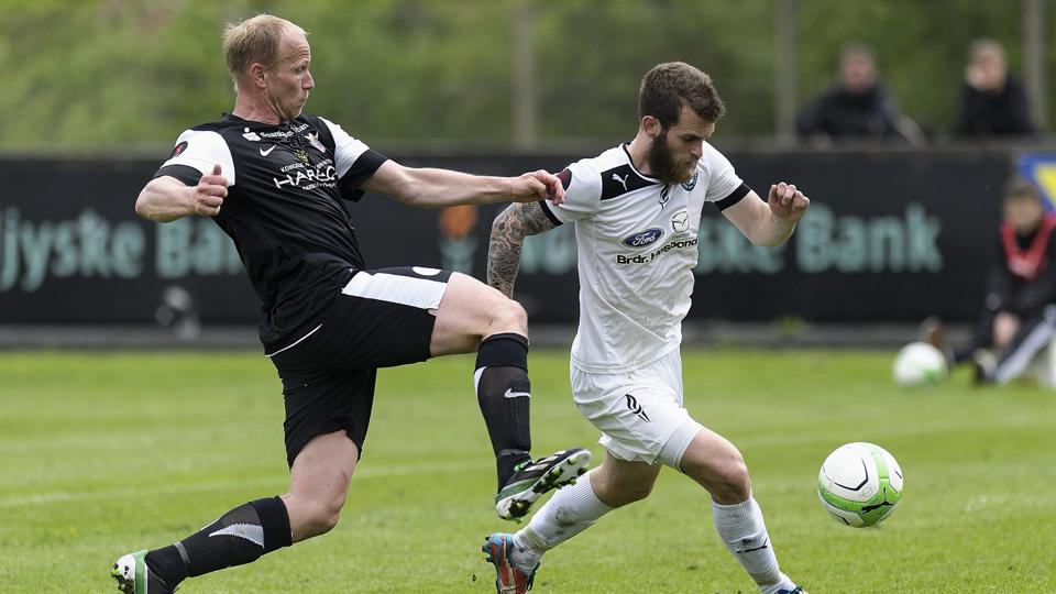Mads Jessen - her i aktion for FC Hjørring - fik en god debut for sin nye klub Hobro. Arkivfoto: Peter Broen <i>Peter Broen</i>