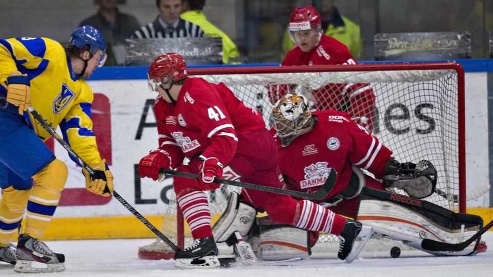 Frederik Andersen stod forrygende mod Ukraine i Vojens. Foto: Scanpix. <i>Scanpix Denmark</i>