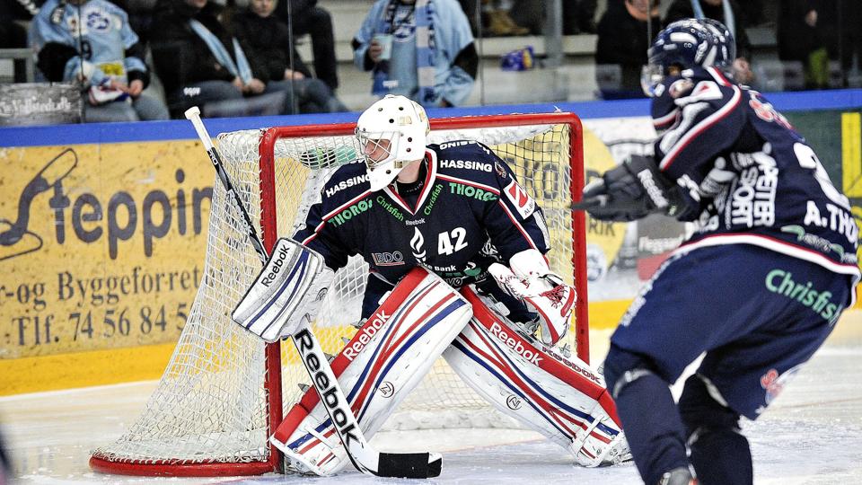 Bryan Hogan droppede fælt i pokalfinalen. Foto: Claus Søndberg <i>Pressefotograf Claus Søndberg</i>