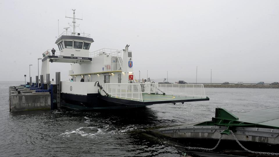 Færgen Feggesund har siden sin indsættelse sidst i oktober 2012 til nu langt oversteget selv de mest positive forventninger til godmængderne. Arkivfoto: Peter Mørk <i>Foto: Peter Mørk</i>