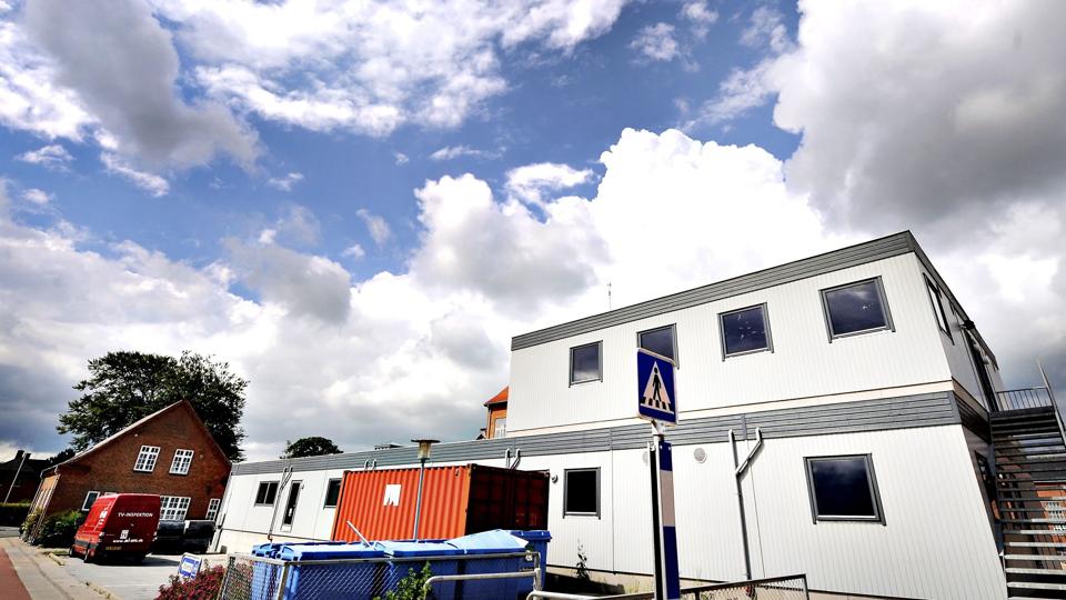 Byggeriet på Skolegade Skole er en skandale, mener Karsten Frederiksen. Foto: Bent Bach <i>Bent Bach</i>