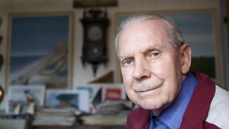 Kristian Hildebrandt, der døde i 2011. Nu vises hans værker i Randers. Arkivfoto: Bente Poder