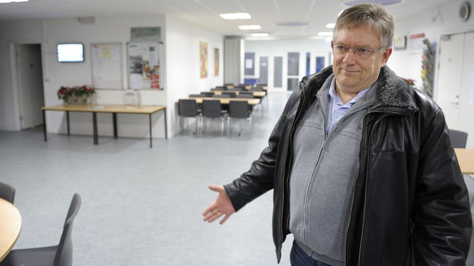 Jørgen Kaare Jensen, formand for Multihuset, ærgrer sig over, at Byen Aula indgår i handlen. Foto: Michael Bygballe <i>Michael Bygballe</i>