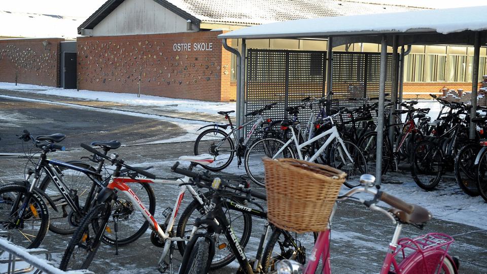 Uheldet skete i skolefritidsordningen på Østre Skole. Foto: Peter Mørk <i>Foto: Peter Mørk</i>
