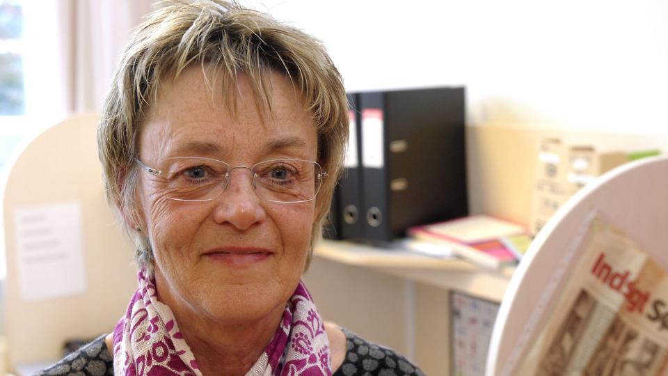 Birte Guld fylder 60 år 16. januar. Foto: Peter Mørk <i>Foto: Peter Mørk</i>