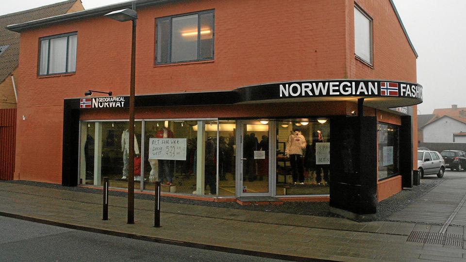 Tøjbutikken Norwegian Fashion åbner og lukker i Hirtshals.Foto: Hans Wendelboe Bøcher <i>Hans Wendelboe Bøcher</i>