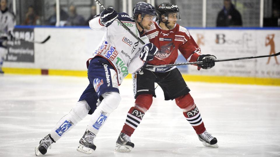 Det står nu 2-2 i indbyrdes opgør mellem White Hawks og Aalborg Pirates i denne sæson. Foto: Hans Ravn <i>Hans Ravn</i>