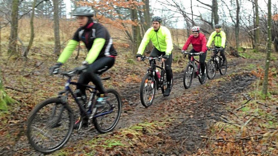De 186 deltagere blev blandt andet udfordret af mudret føre ved første afdeling af Vorespuls.dk Vinter Cup. Privatfoto