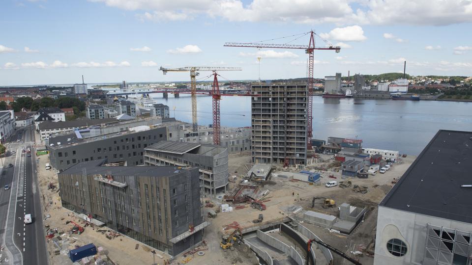 4322 ungdomsboliger har Aalborg opført siden 2010 blandt andet her på havnefronten i det centrale Aalborg. Foto: Torben Hansen <i>Foto Grete Dahl</i>