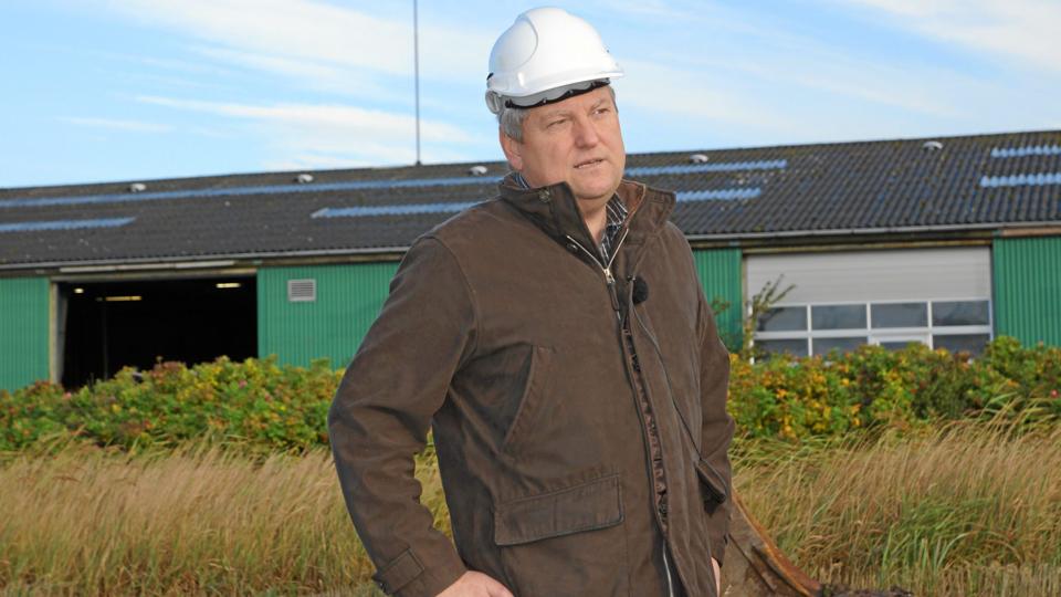 Jens Christian Golding glæder sig over den nye genbrugsplads I Fjerritslev, der skal afløse pladserne i Gøttrup og Moseby.