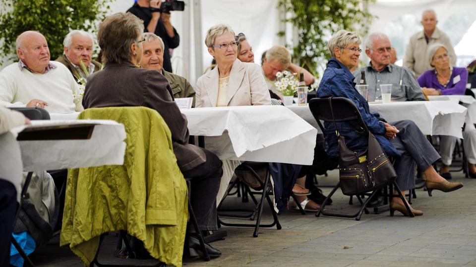 Rebildfestens Venner har blandt andet forsøgt sig med en forfest med veteranbiler, musik og modeshow i festteltet ved Rebild Bakker. Arkivfoto: Henrik Bo <i>Foto: Henrik Bo</i>