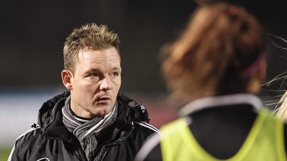 Cheftræner Brian Sørensen håber på et godt resultat i Brøndby. Arkivfoto: Peter Broen <i>Peter Broen</i>