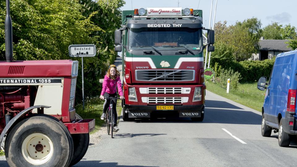 Bedsted og Hurup bliver bundet mere sammen, når der kommer en cykelsti langs Grurupvej. Det er specielt til gavn for skolebørnene. Arkivfoto.