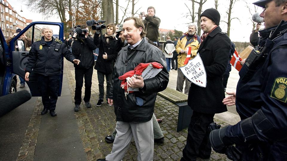 SIAD-formand Anders Gravers - her fra en demonstration i Aalborg i 2008 - vil vælges ind i Jammerbugt Kommunalbestyrelse. Arkivfoto: Claus Søndberg <i>Pressefotograf Claus Søndberg</i>