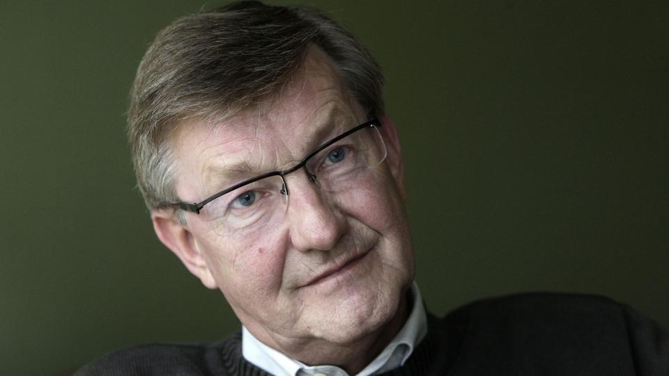 Ole Stavad samler ind for Røde Kors 5. oktober. Arkivfoto <i>Pressefotograf Michael Bygballe</i>