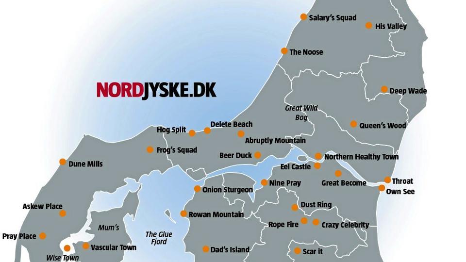 Nørresundby bliver til ”Northern Healthy Town”, og mange andre byer får også underlige navne, når de udsættes for en maskinoversættelse på nettet.