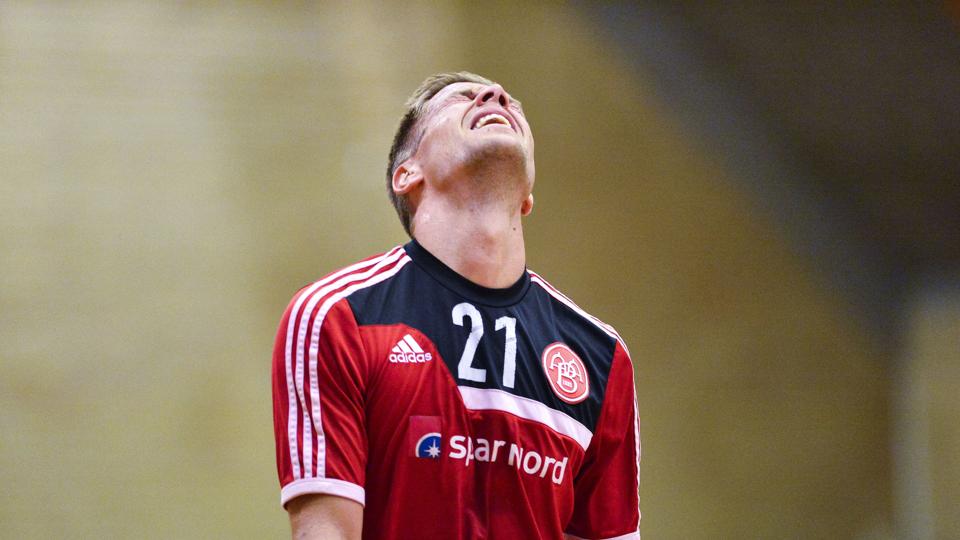 Kasper Risgård har lagt sig syg, før torsdagens Europa League-kamp. Arkivfoto: Michael Koch <i>Michael Koch</i>