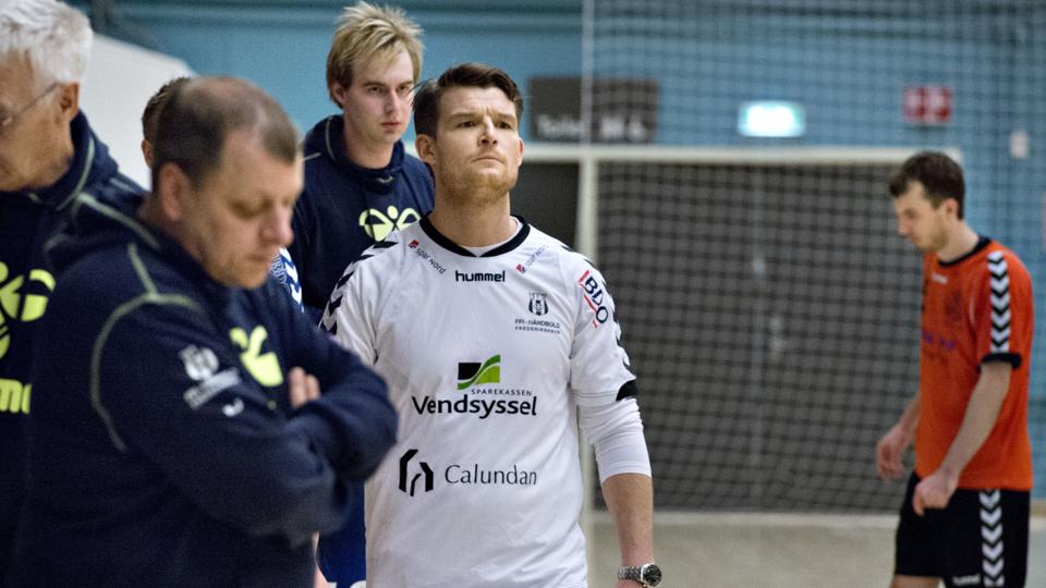 FfI-træner Thomas Rømer og hans mandskab måtte som ventet se sig besejret af ligaholdet fra HC Midtjylland.Arkivfoto: Henrik Louis