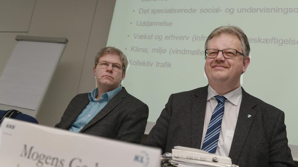 De nordjyske kommuner står foran svære udfordringer i de kommende år, konkluderer kommunekontaktrådets formand og næstformand, Mogens Gade og Arne Boelt. Arkivfoto: Grete Dahl.