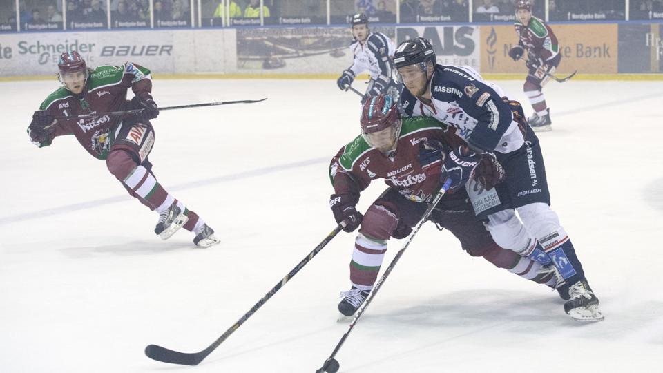 Frederikshavn White Hawks stred forgæves mod Odense.Foto: Kurt Bering <i>Kurt Bering</i>