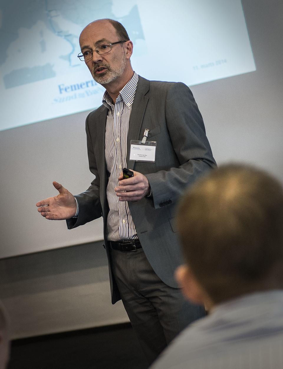 Ajs Dam, kommunikationsdirektør, Femern A/S: Femern-forbindelsen koster 41 milliarder kroner i 2008 priser. Så kan I selv lægge 12 procent til. Foto: Sarah Würtz