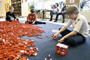 Lego-workshop på biblioteket