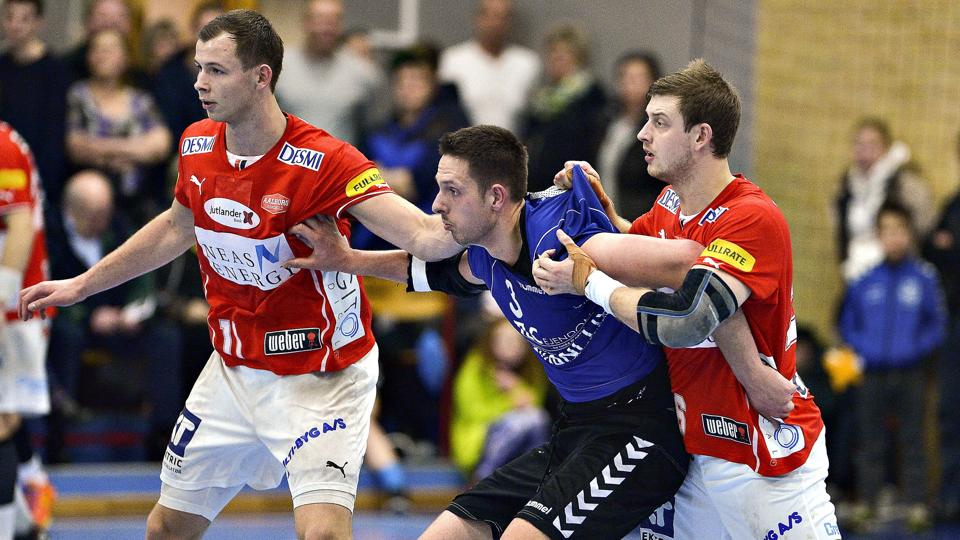 Aalborg Håndbold vandt senest over Hjallerup fra 2. division i pokalen. Nu gælder det Børkop fra Jyllandsserien. Foto: Claus Søndberg <i>Pressefotograf Claus Søndberg</i>