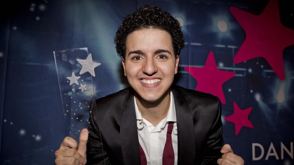 Basim (th) vandt med sangen Cliche Love Song. <i>Scanpix Denmark</i>