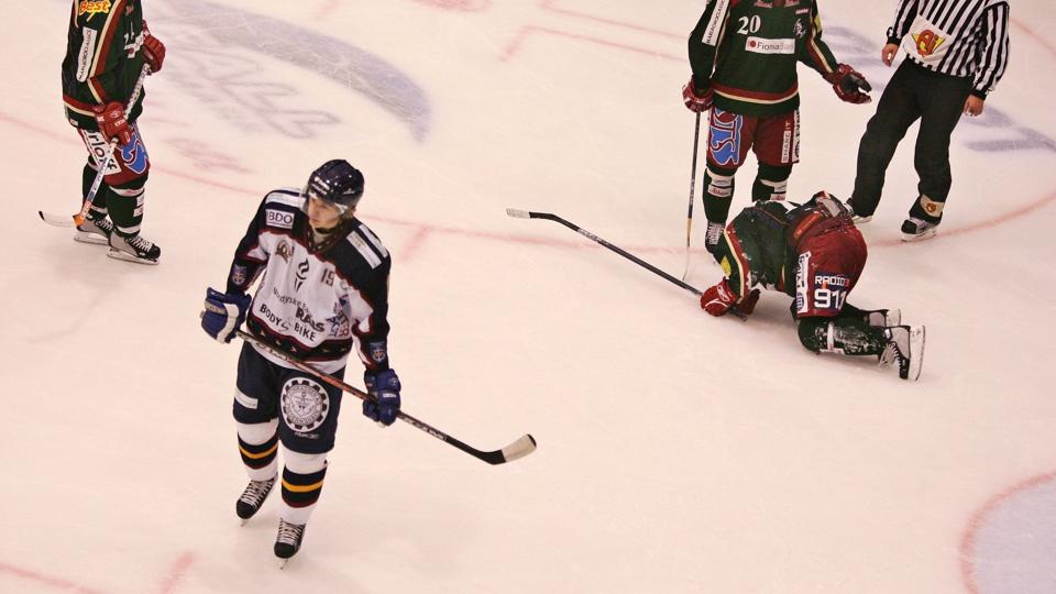 Frederikshavn White Hawks skal forsøge at besejre Bullsdogs Odense. Arkivfoto: Martin Damgård <i>Pressefotograf Martin Damgård</i>