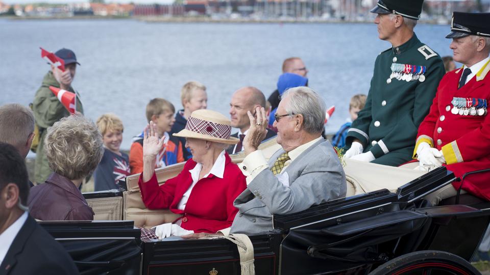 Regentparret på besøg i Nykøbing i september 2014. Arkivfoto: Bo Lehm