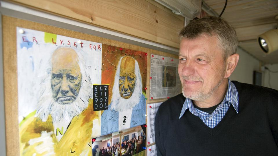 Frode Muldkjær og hans Garagehøjskole med stort fokus på fællessang har opnået stor popularitet. Nu vil han gerne udbrede fællessangen til virksomheder både i Nordjylland og resten af landet. Arkivfoto: Kurt Bering <i>Kurt Bering</i>